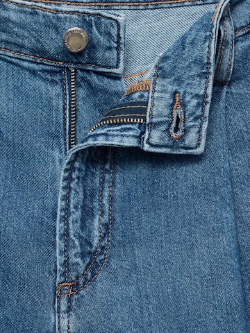 MANGO Loosefit Pressveckade jeans 'MARINA' i blå