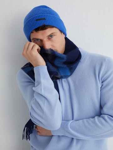 SILK & CASHMERE Gebreid vest in Blauw