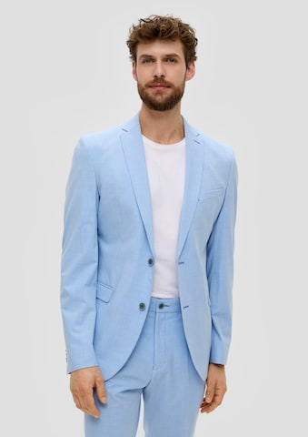 s.Oliver BLACK LABEL Слим Пиджак 'Pure' в Синий: спереди