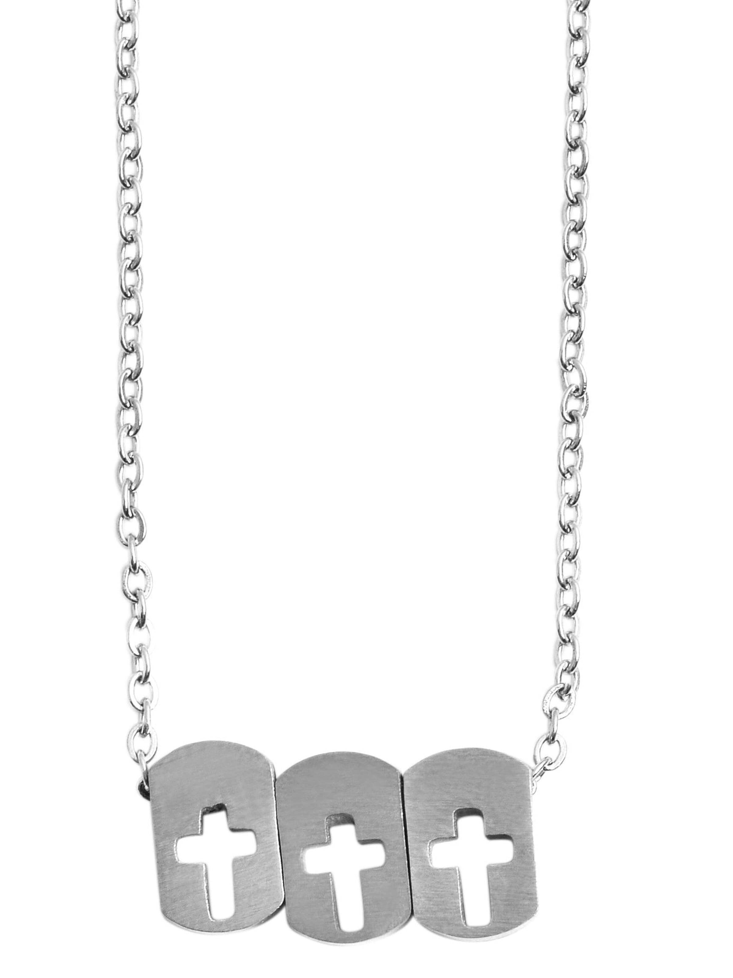 Akzent Jewelry Set 'Edelstahl silber' in Silver: front