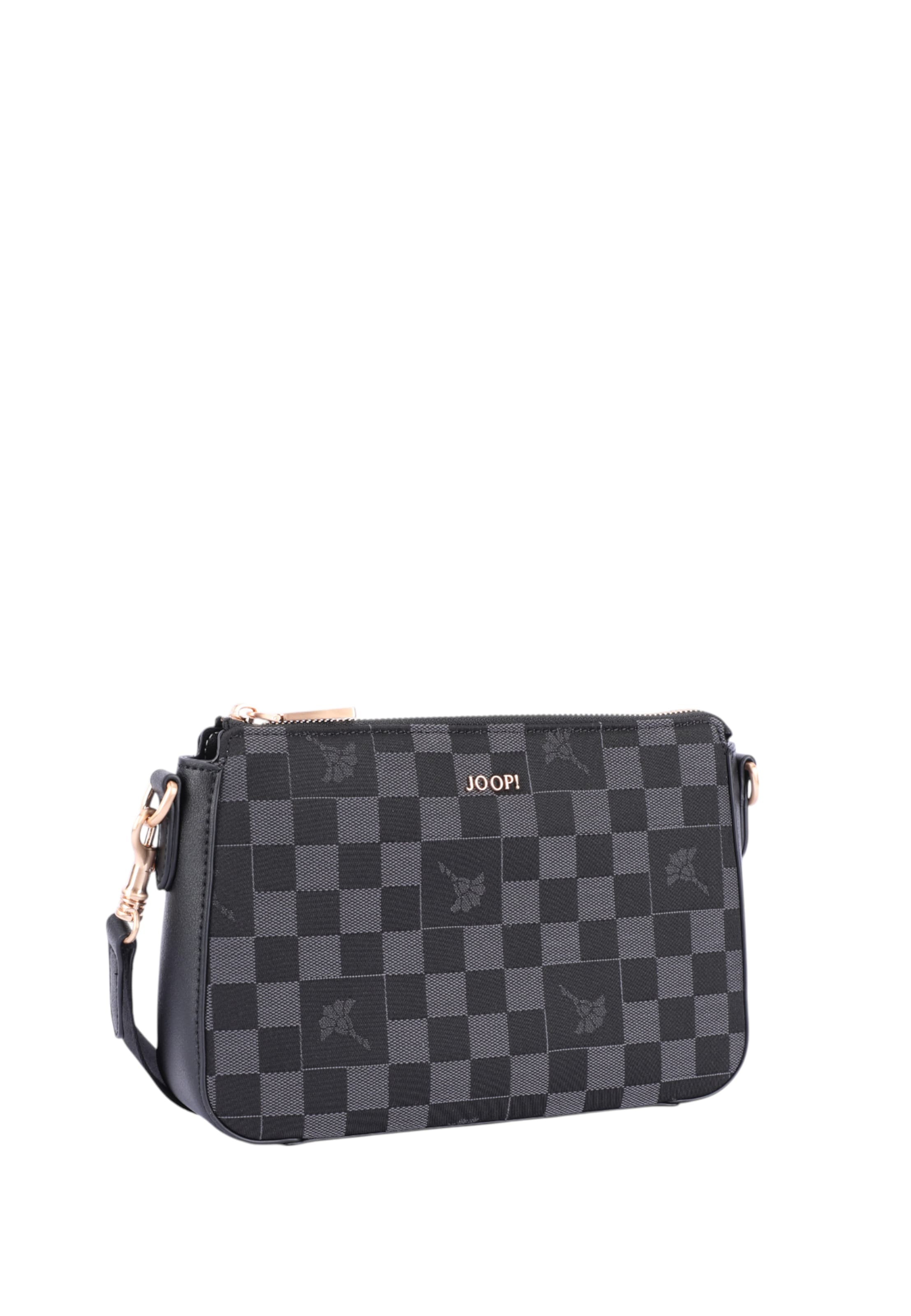 JOOP! - Mala de ombro 'Piazza Scacchi Jasmina' em cinzento