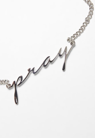 Mister Tee Necklace 'Pray' in Silver