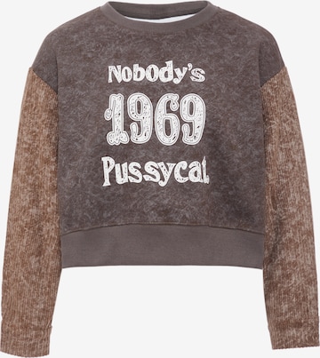 Sweat-shirt HOMEBASE en marron : devant