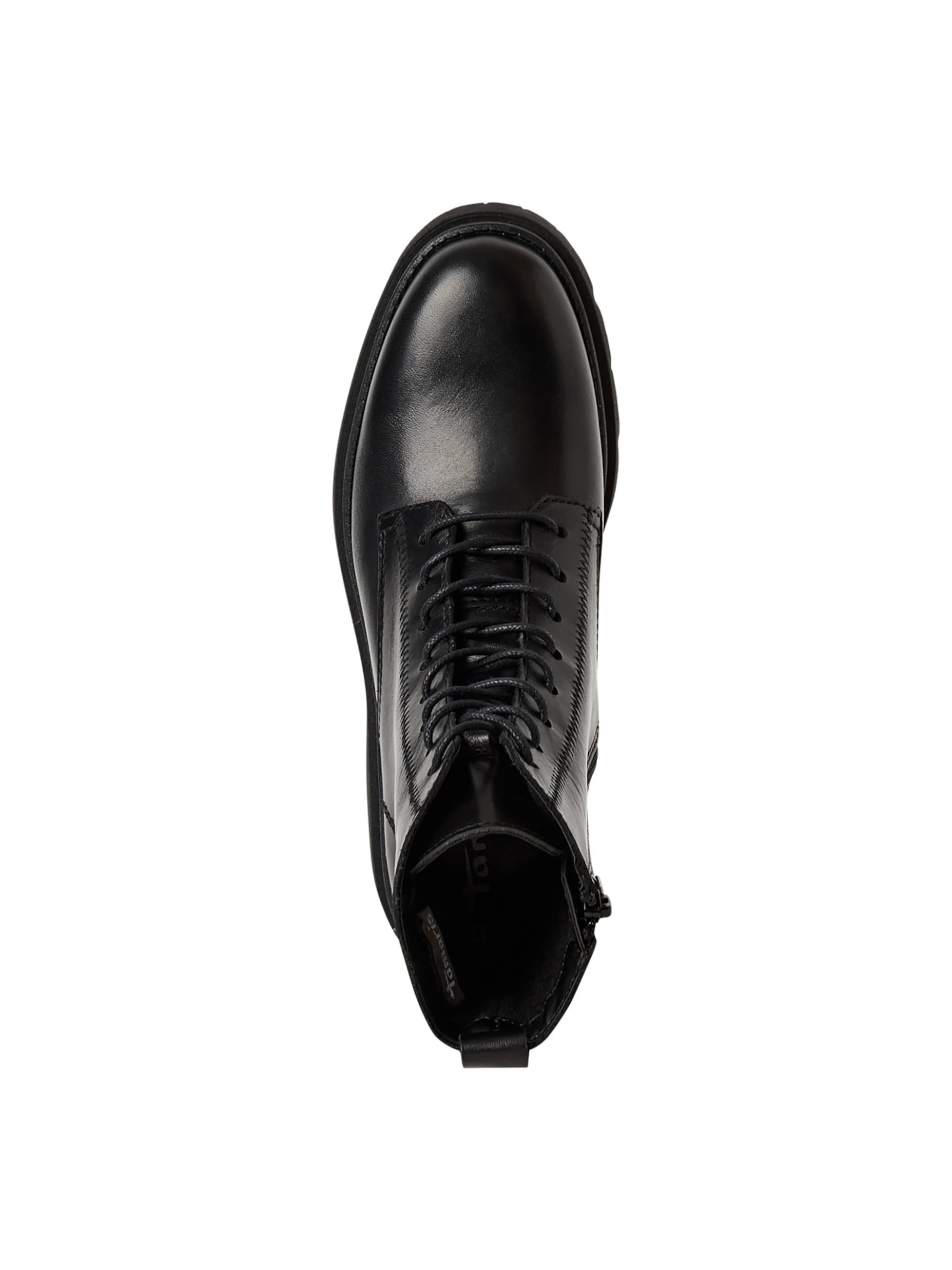 Tamaris Lace-up bootie in Black