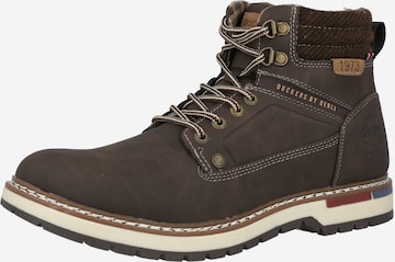 Dockers by Gerli Lace-Up Boots in Brown: front