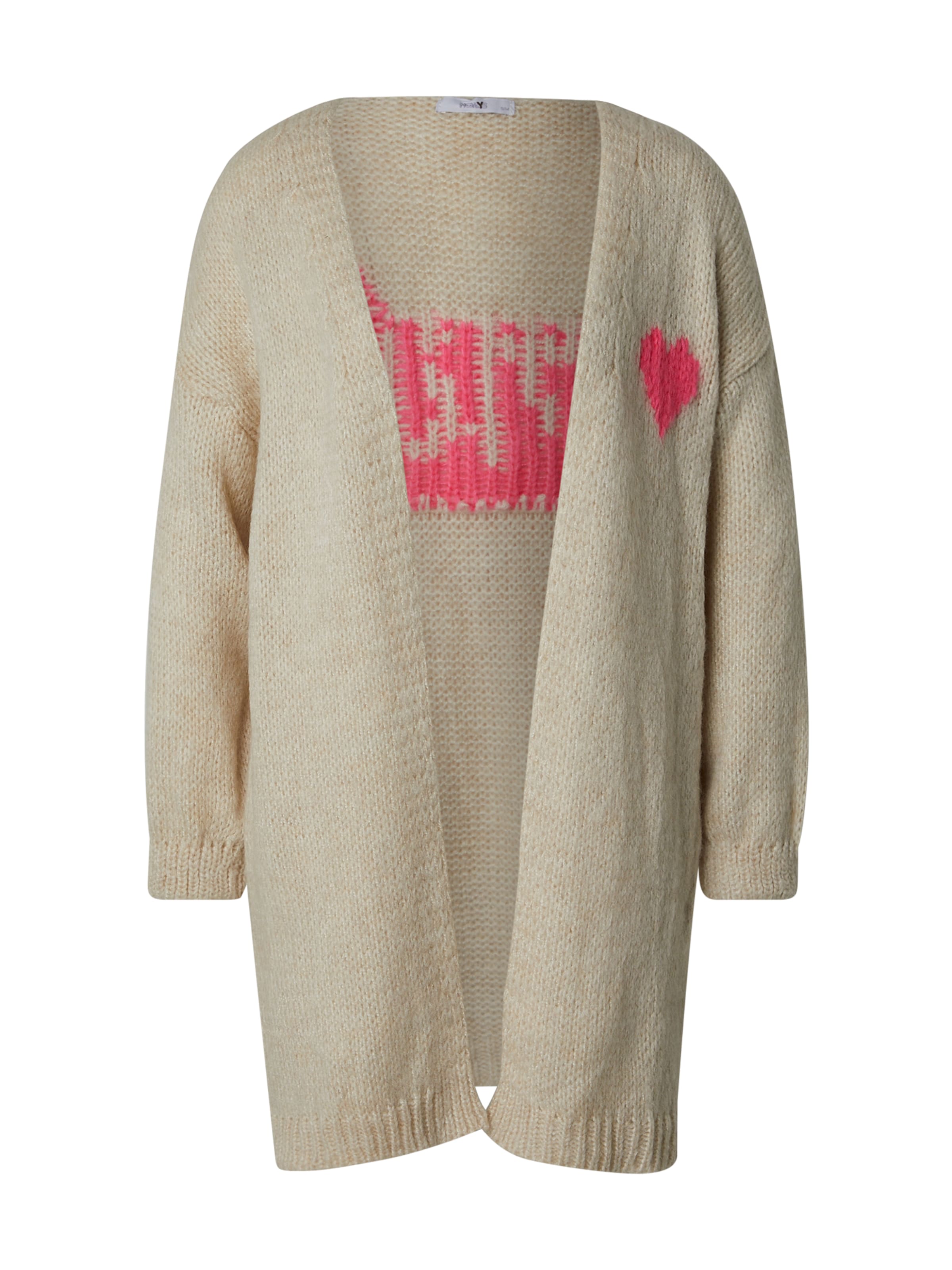 Hailys - Casaco de malha 'So44uri' em bege: frente