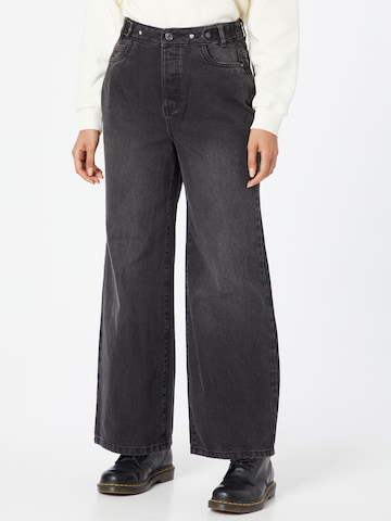 Noisy may Wide Leg Jeans 'Ashley' in Schwarz: predná strana