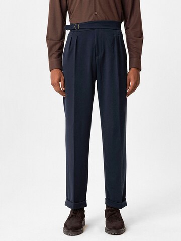 regular Pantaloni con pieghe 'Ludovico' di Antioch in blu: frontale