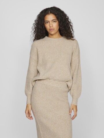 VILA Sweater in Beige: front
