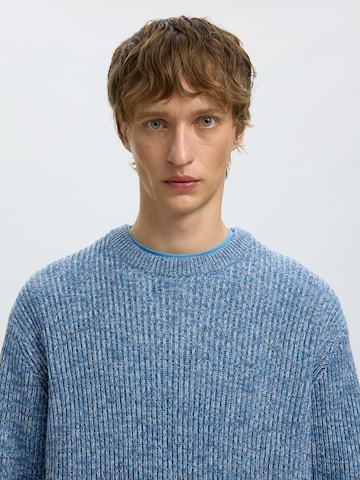 Pull-over 'SLHTILUM' SELECTED en bleu