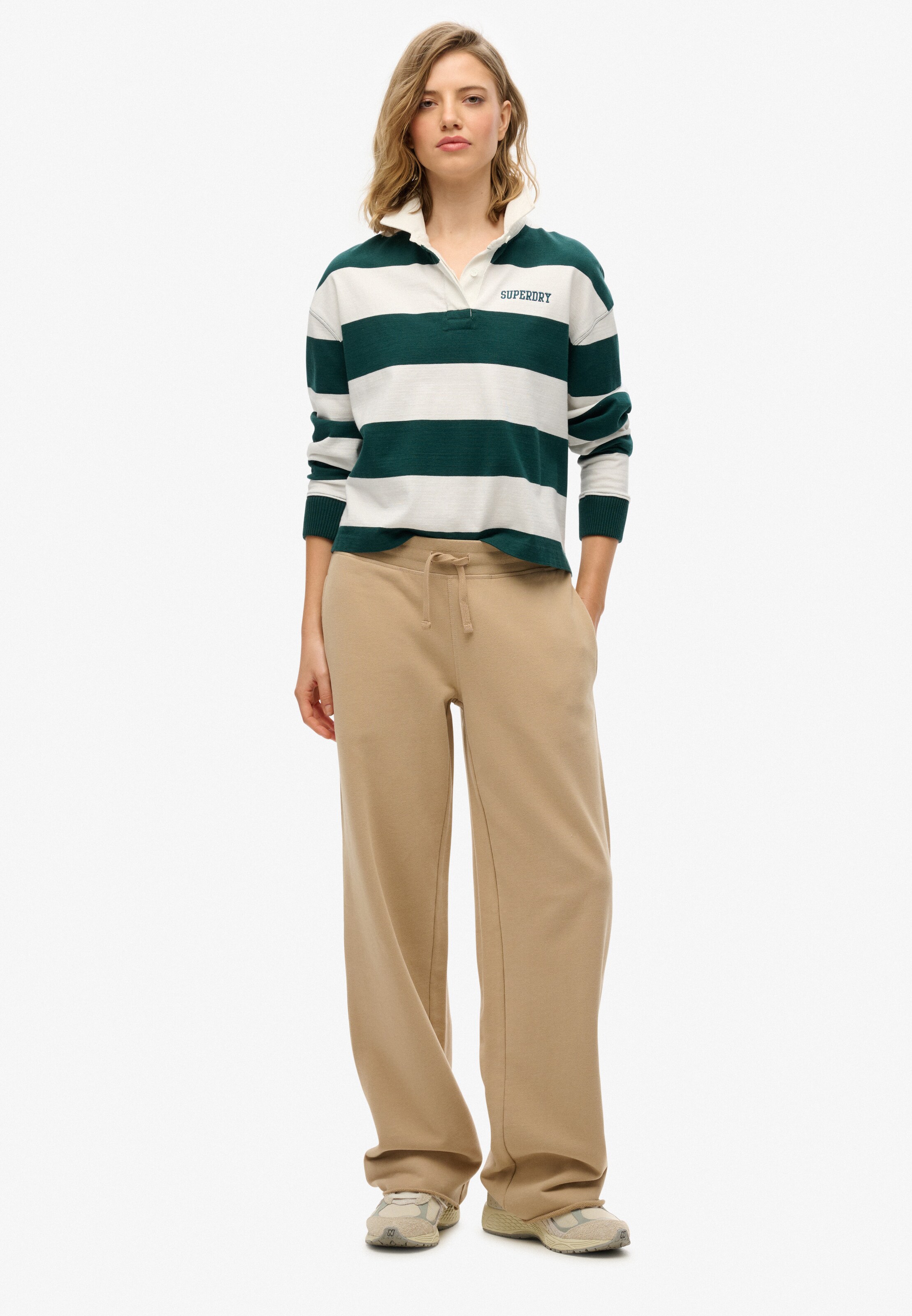 Loosefit Pantalon 'Studios' Superdry en marron