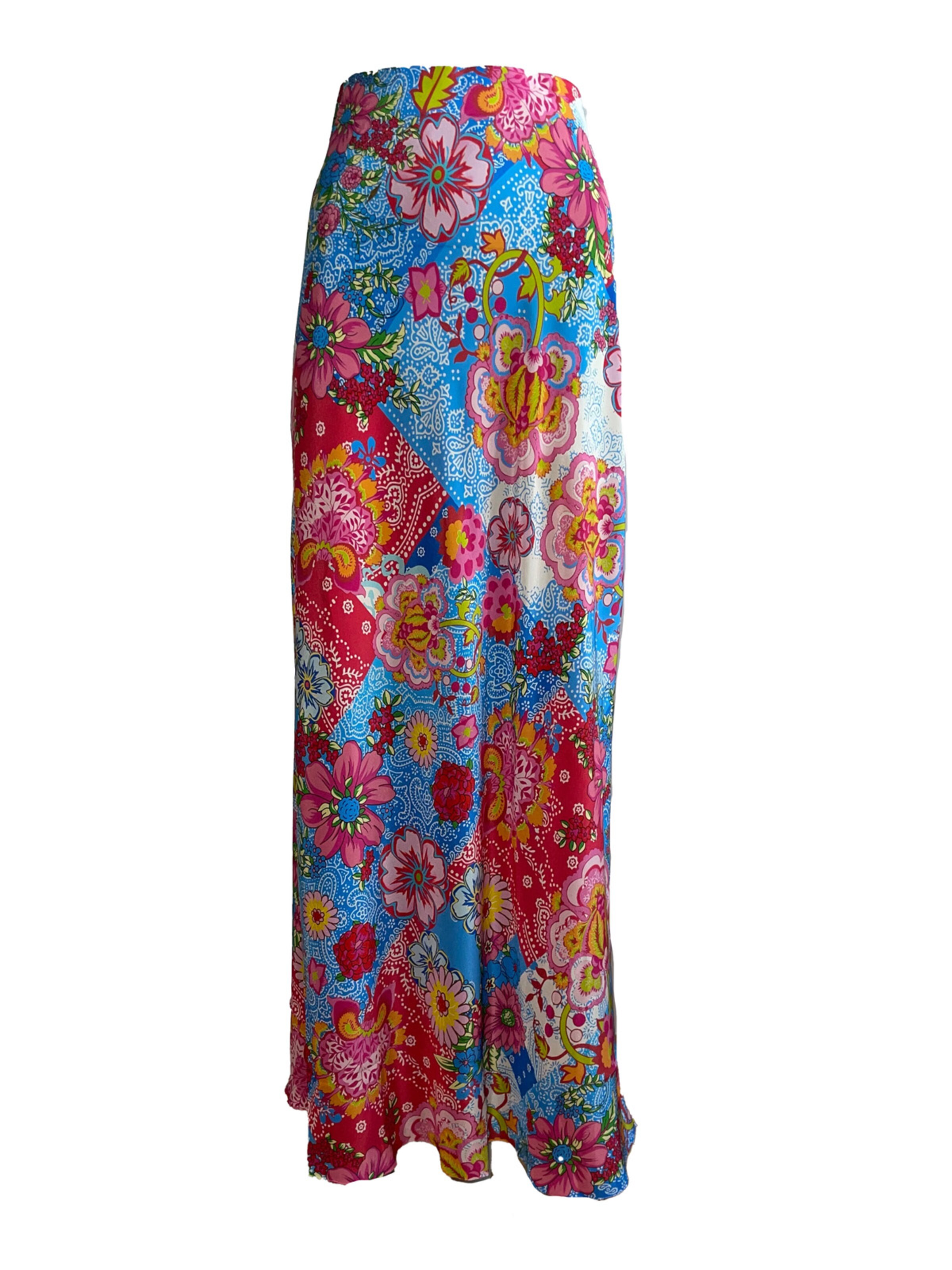 Introvertie VIENNA Rock 'Oia Bias Cut Silk Skirt'‌‌‌ in 34 in mischfarben, Produktansicht