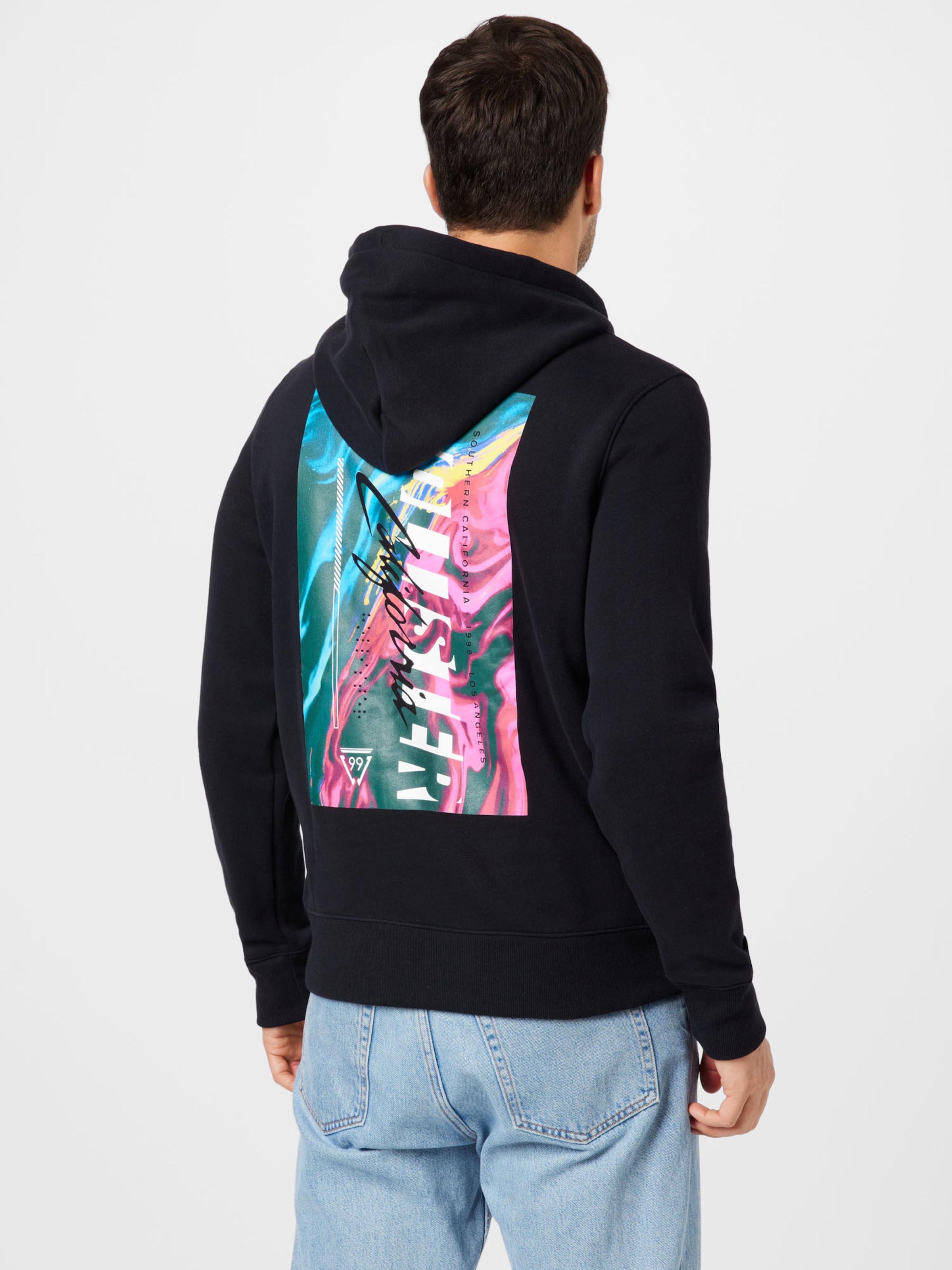 Männer Sweat HOLLISTER Sweatshirt 'GAMER' in Schwarz - JC08505 Männer Sweat HOLLISTER Sweatshirt 'GAMER' in Schwarz - JC08505