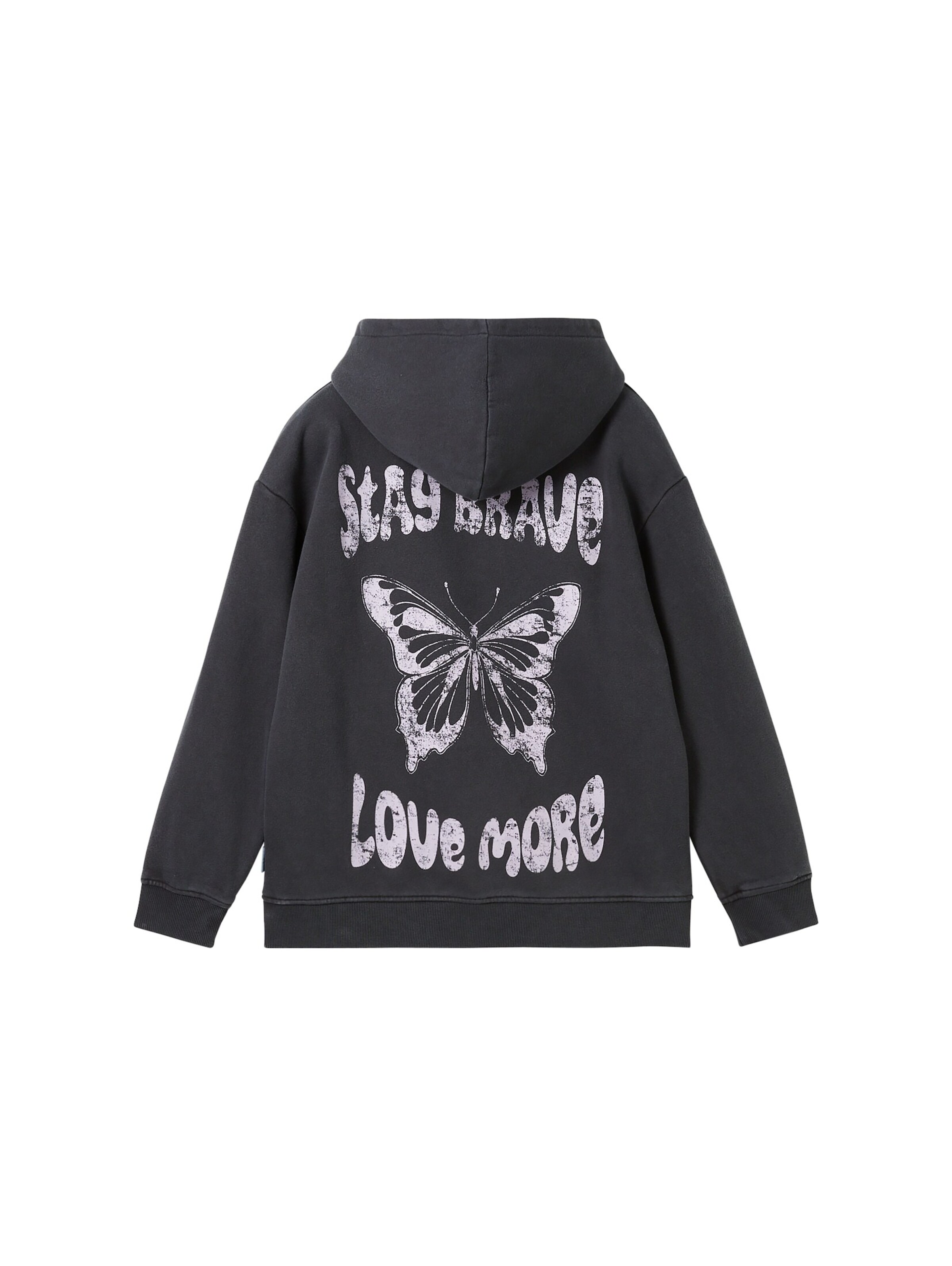 TOM TAILOR Sweatshirt in Schwarz