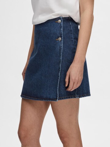 SELECTED FEMME Nederdel 'Clair' i blå