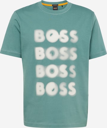 T-Shirt 'Teetrury' BOSS Orange en bleu : devant