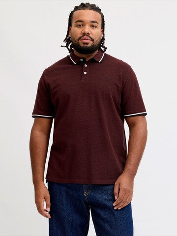 Jack & Jones Plus Tričko 'JJEPAULOS' – červená: přední strana