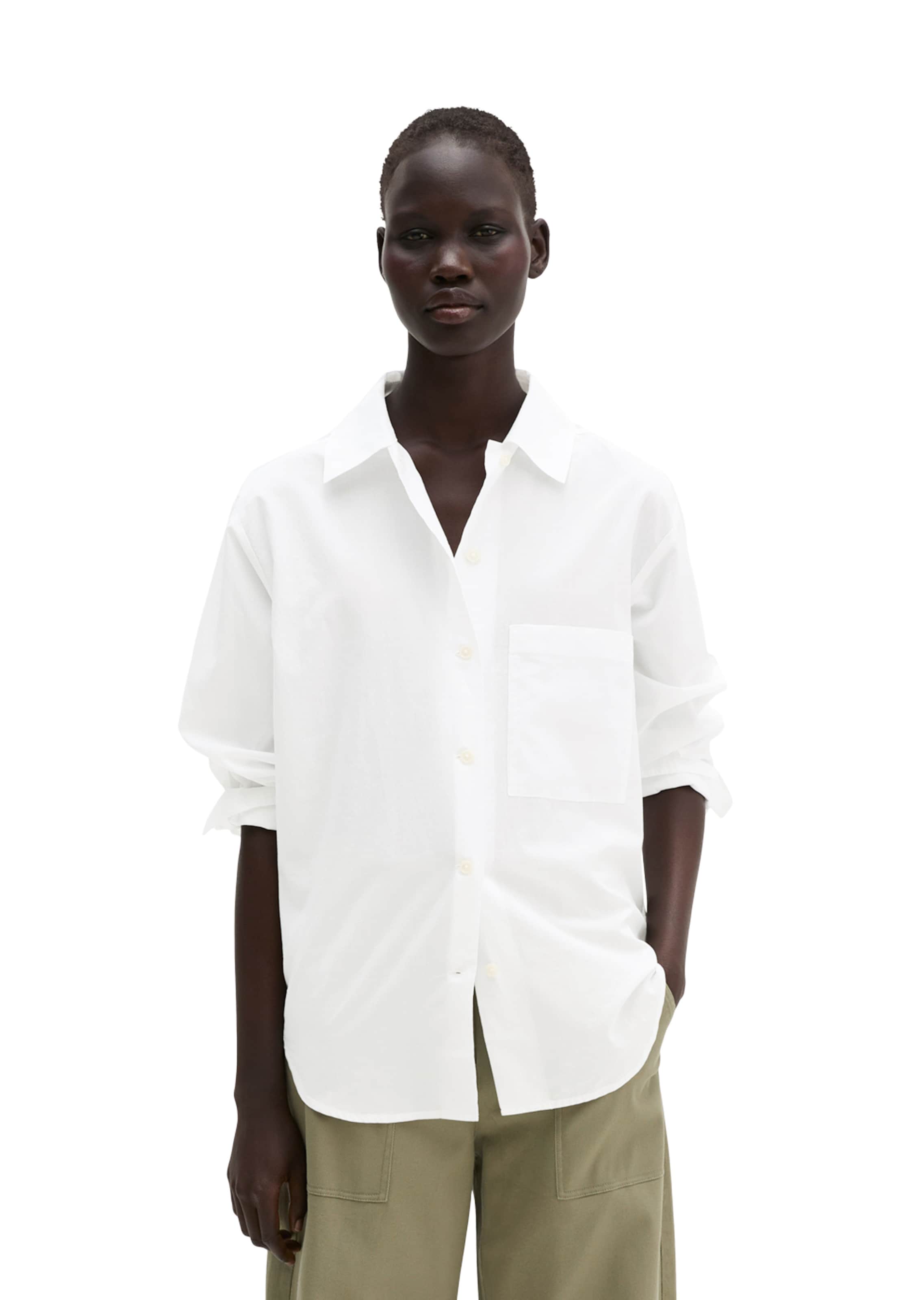 Marc O'Polo Bluse in Weiß: Vorderseite