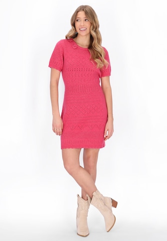 IZIA - Vestido de malha em rosa