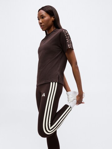 ADIDAS SPORTSWEAR Skinny Fit Спортен панталон 'Essentials' в кафяво