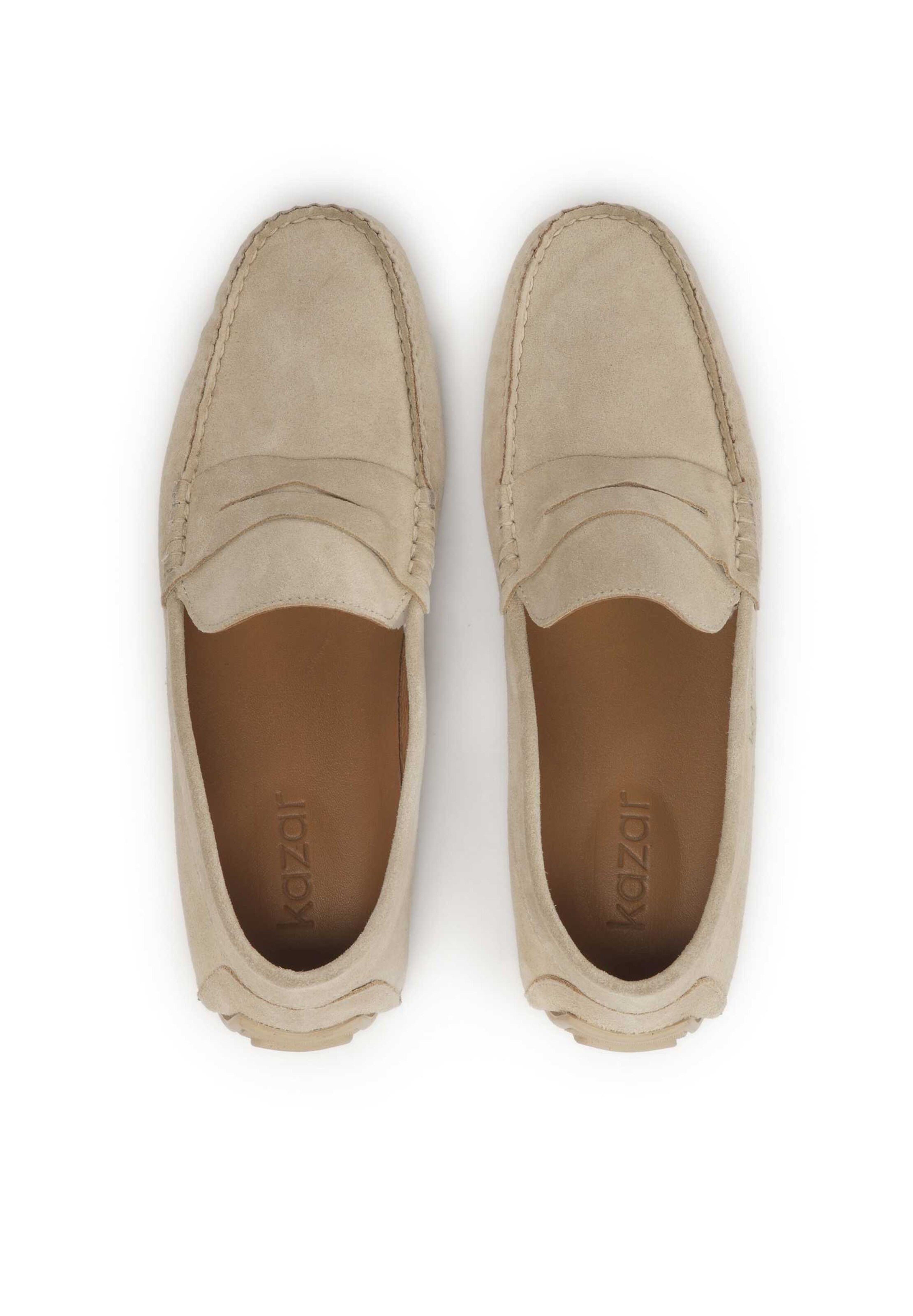 Mocassin Kazar en beige