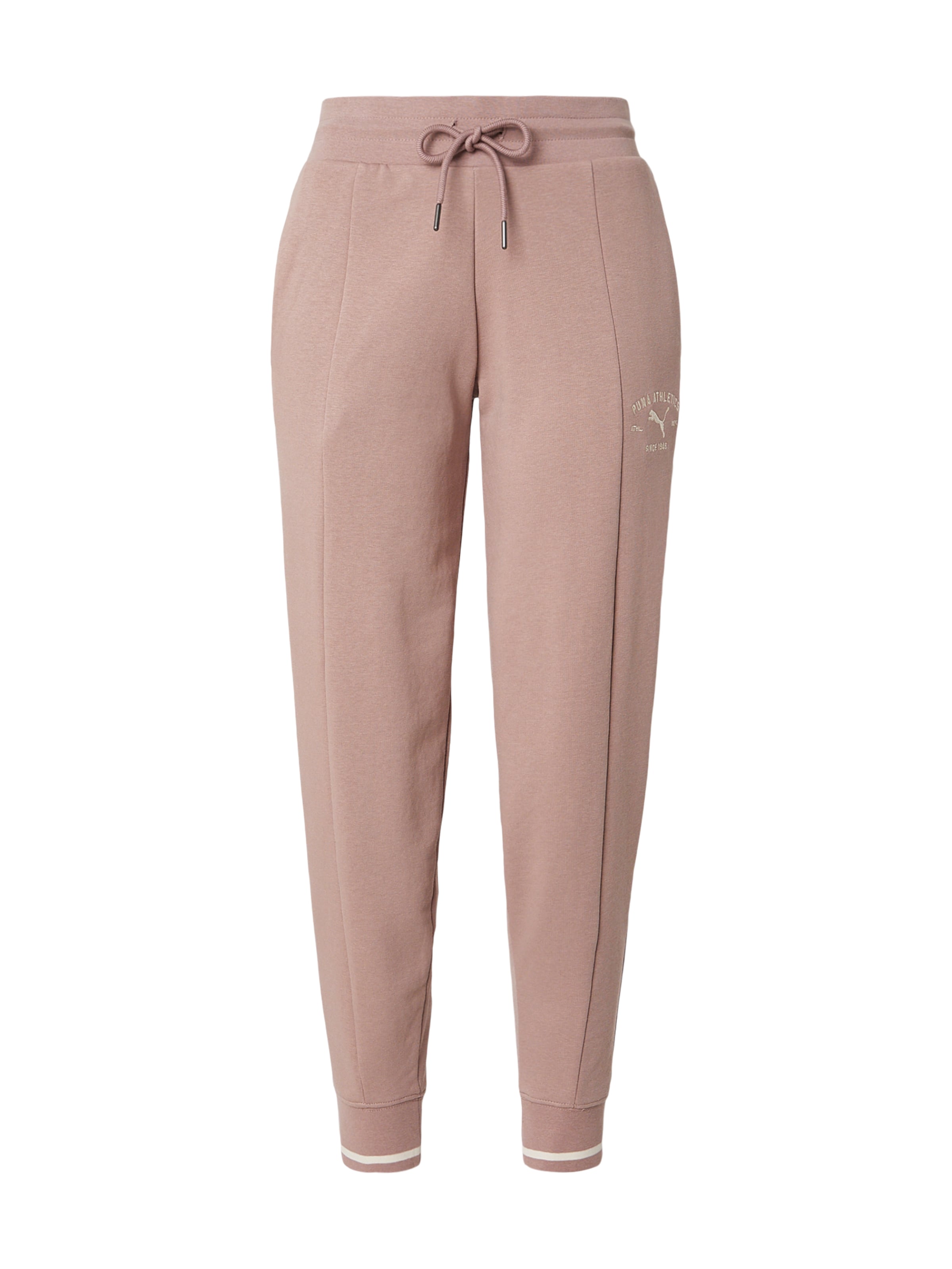 PUMA - Tapered Pantalón deportivo 'CLASS' en beige: frente