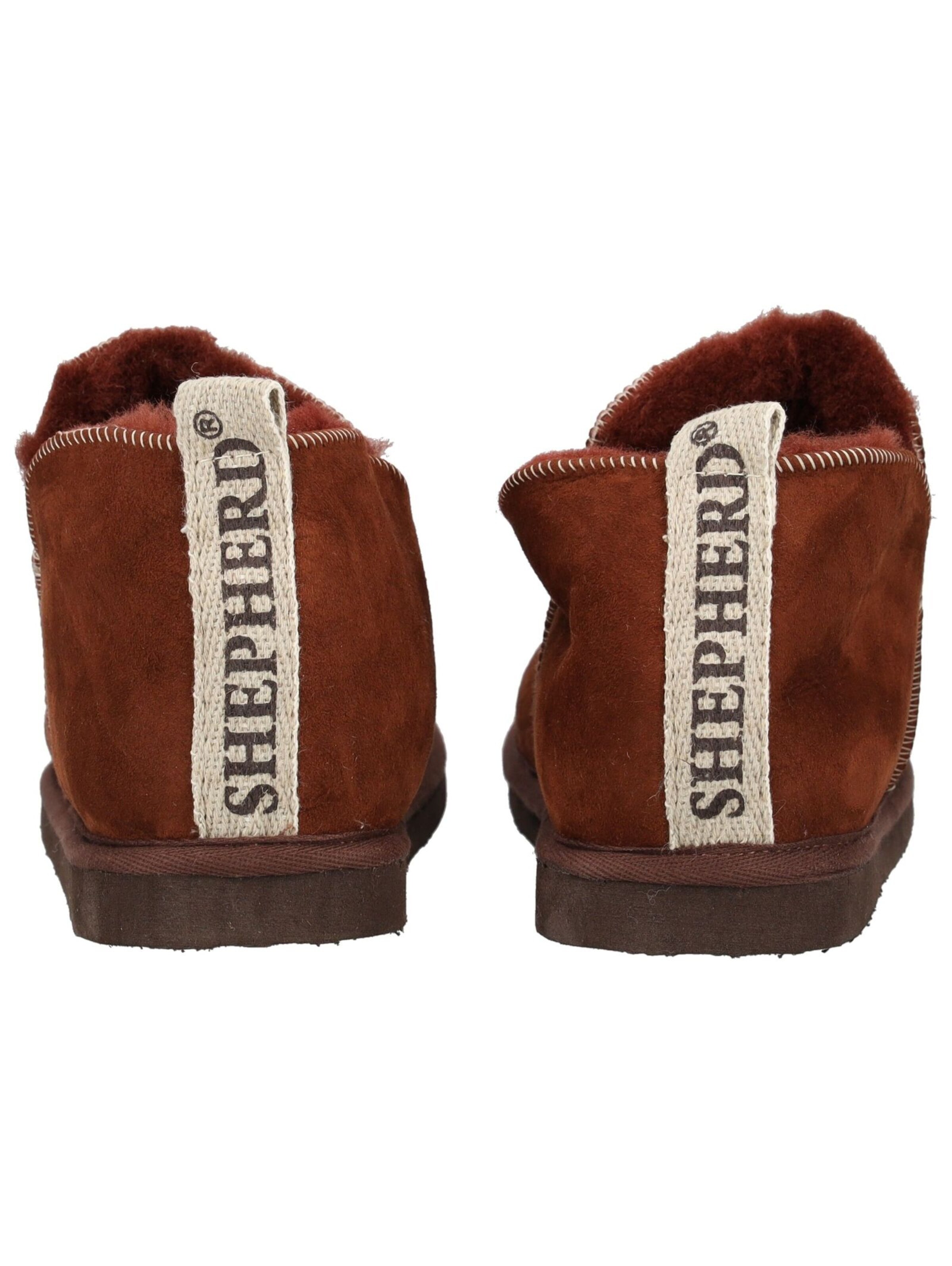 SHEPHERD Hausschuhe in Braun