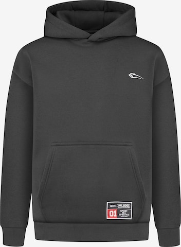 Smilodox Hoodie Rayk Casual Comfort in Grau: Vorderseite
