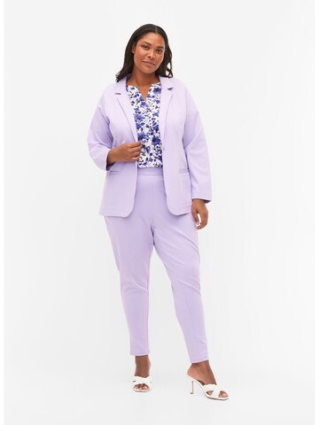 Effilé Pantalon 'Maddie' Zizzi en violet