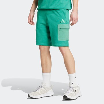 ADIDAS SPORTSWEAR Loosefit Sportsbukser 'ALL SZN' i grøn: forside