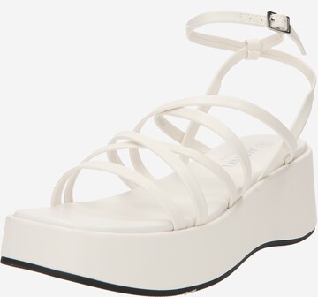 Sandales Monki en blanc : devant