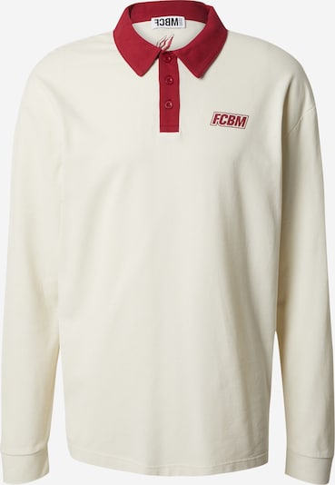 FCBM Shirt 'Aiden' in dunkelrot / offwhite, Produktansicht