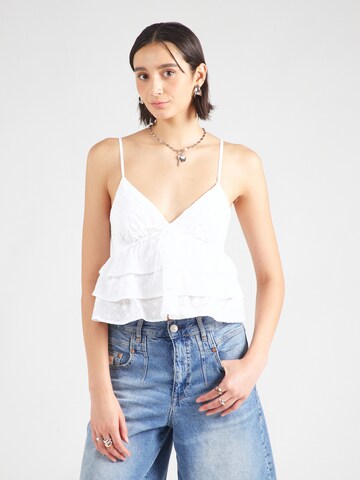 HOLLISTER Top in Weiß: Vorderseite