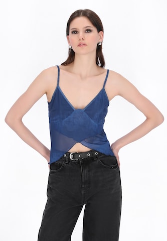myMo ROCKS Top in Blauw: voorkant