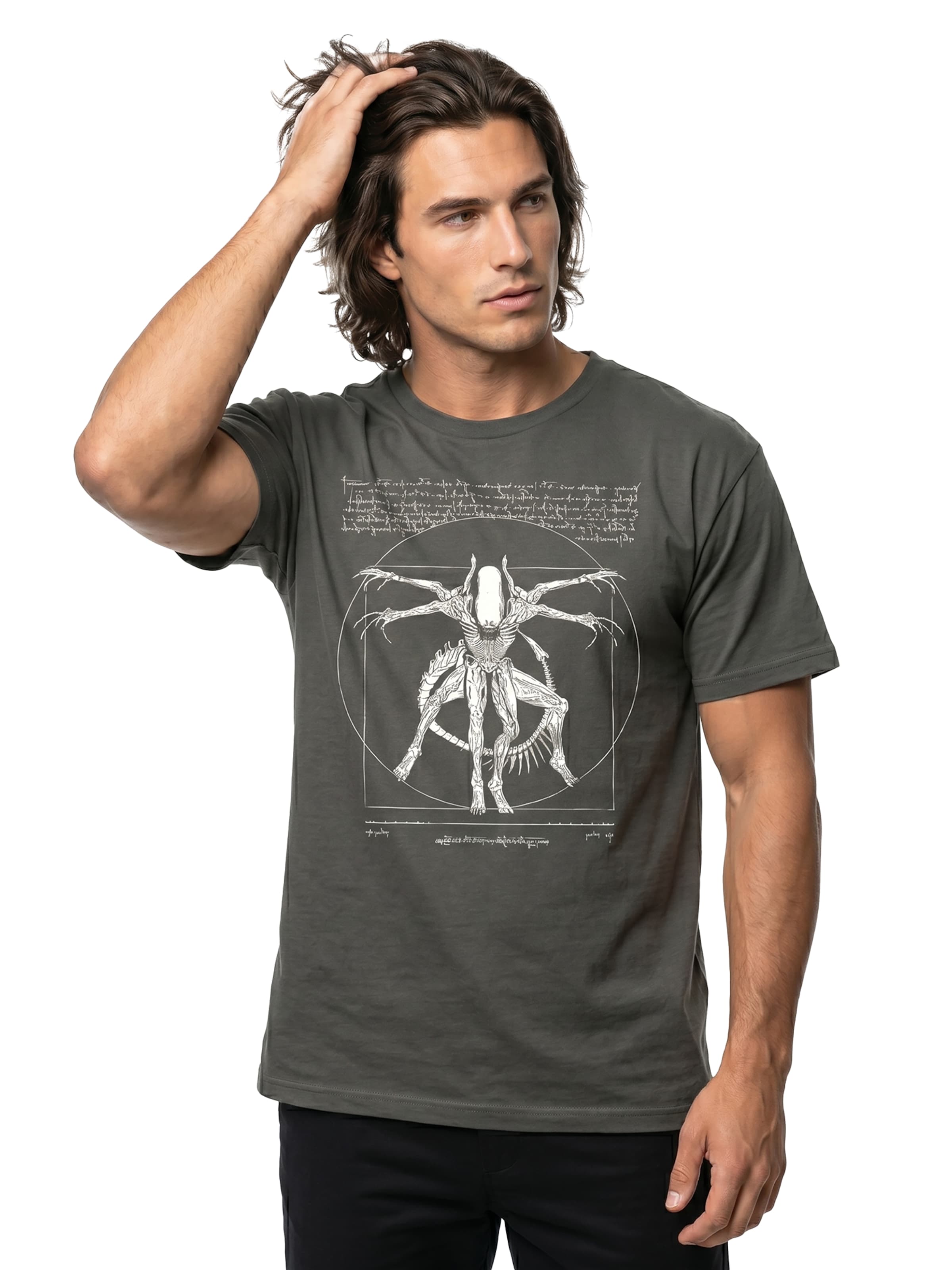 MAKAYA Shirt 'Alien' in Grey