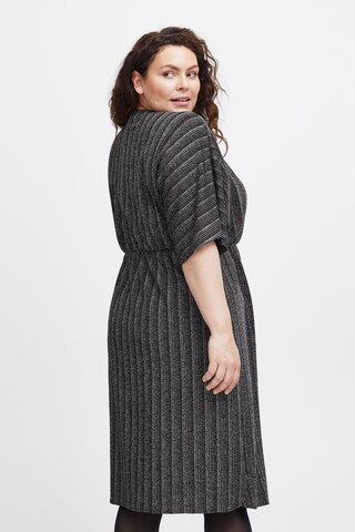 Fransa Curve Dress in Grey