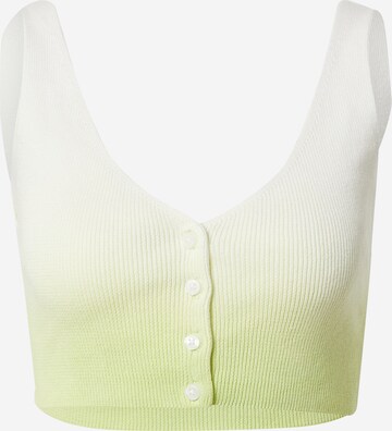 Tops en tricot 'Jeanette' WEEKDAY en jaune : devant