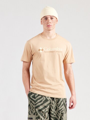 COLUMBIA Funktsionaalne särk 'CSC', värv pruun: eest vaates