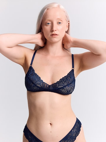 Bustier Soutien-gorge Erlich Textil en bleu : devant