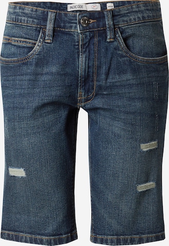 INDICODE JEANS Jeans 'Kaden Holes' in Blauw: voorkant