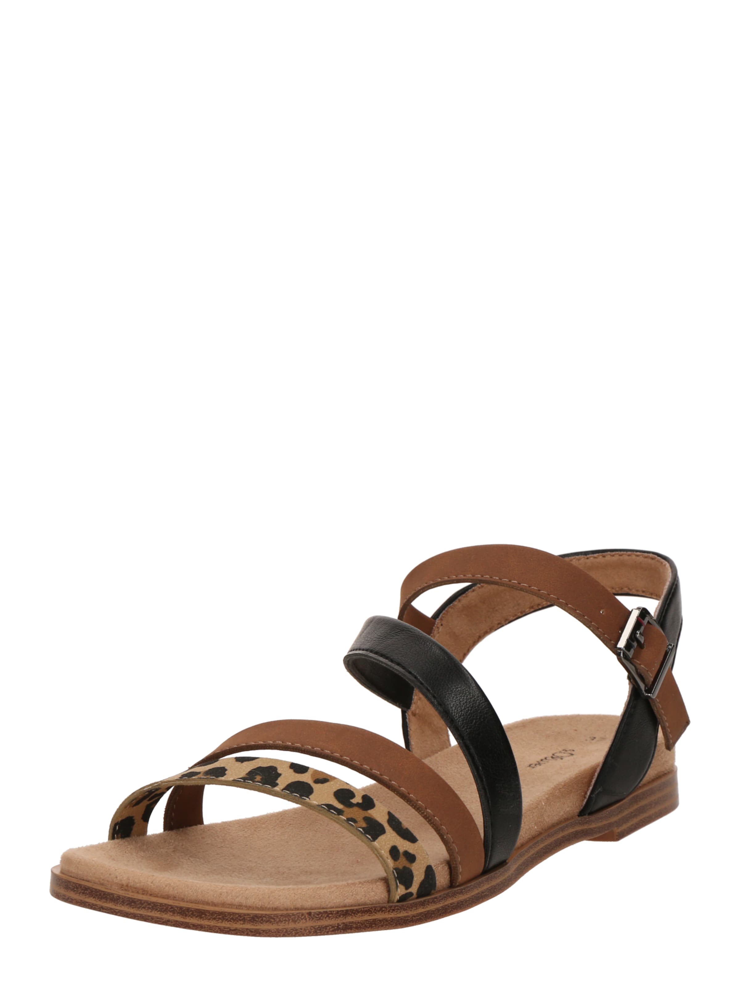 s.Oliver Sandalen met riem in Beige: voorkant