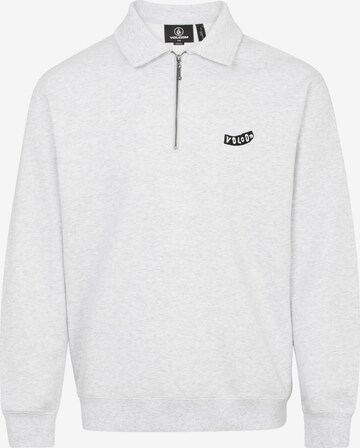 Volcom Sweatshirt ' NEVERMIN' in Grey: front