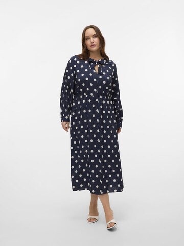 Vero Moda Curve Dress 'VMCKaya' in Blue: front