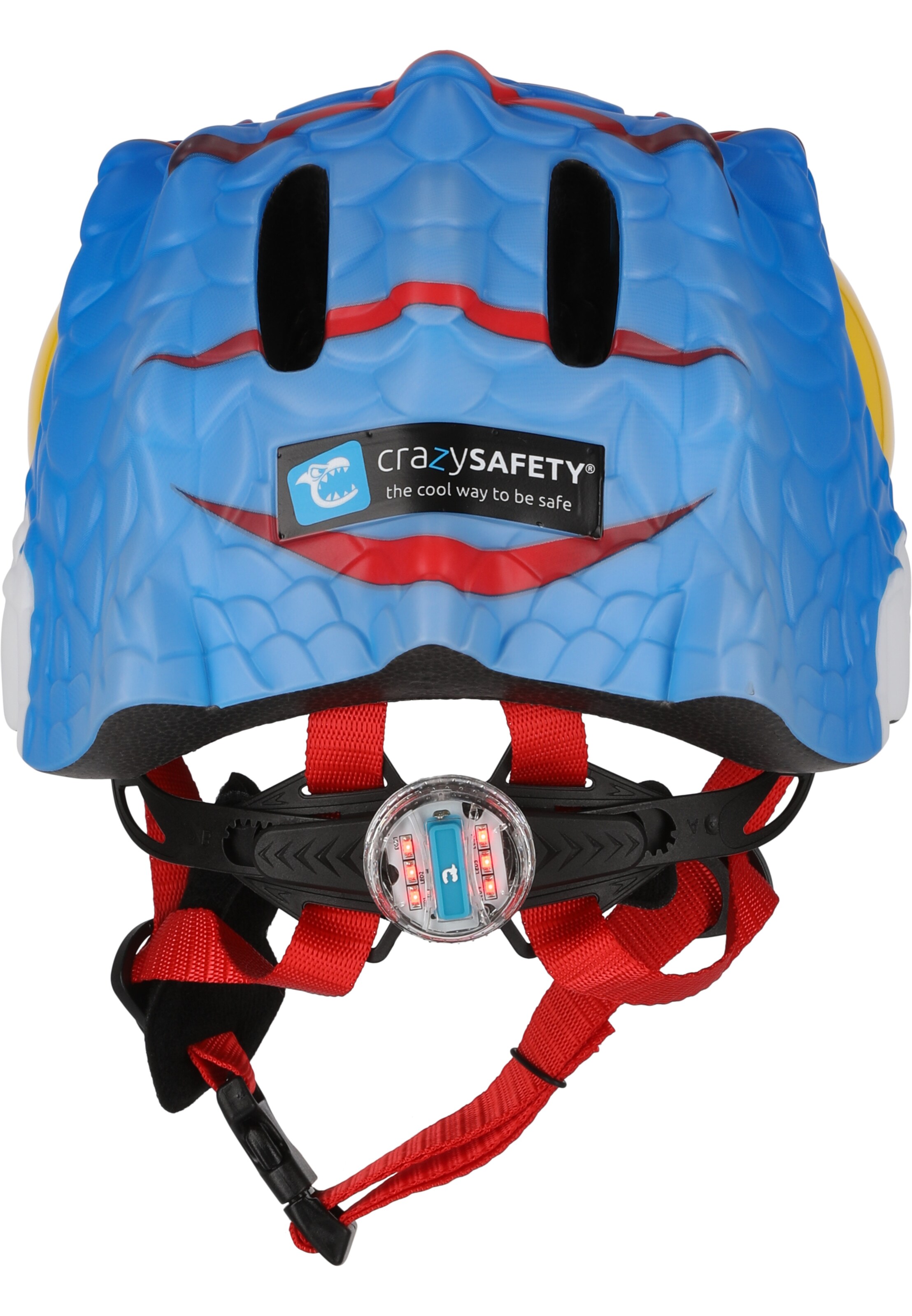 Crazy Safety Fahrradhelm 'Dino' in Blau