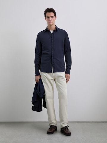 Scalpers Regular fit Риза в синьо: отпред