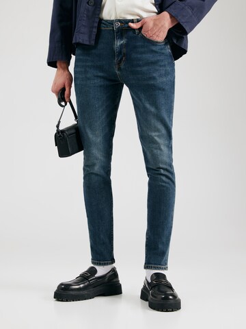Superdry Скинни Джинсы в Синий: спереди