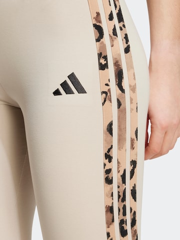 brūns ADIDAS SPORTSWEAR Piegulošs Sporta bikses