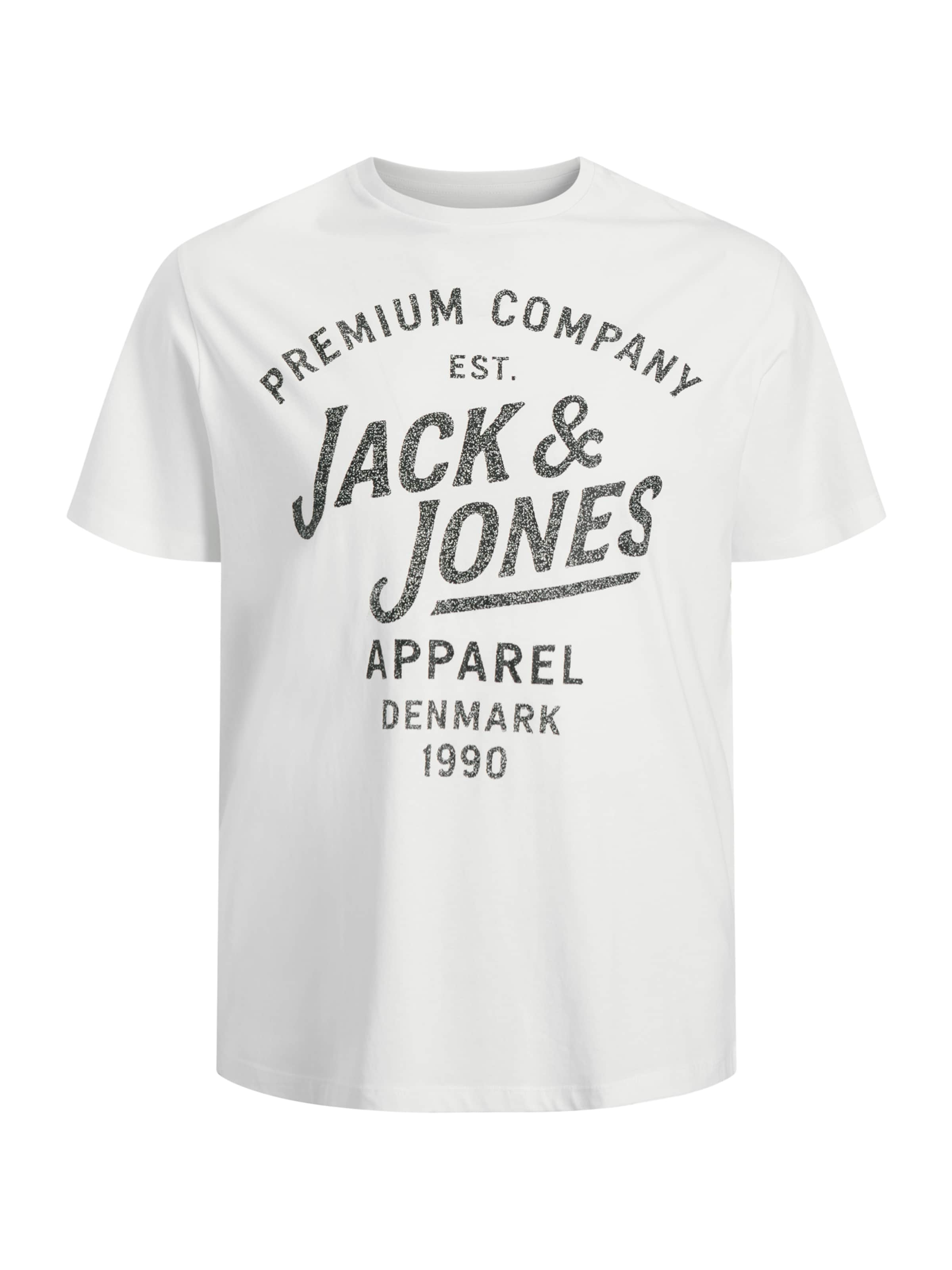 Jack & Jones Plus T-Shirt 'JPRBLUZANE' in Weiß: Vorderseite