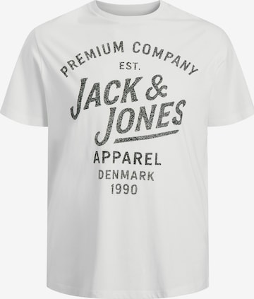 Jack & Jones Plus T-Shirt 'JPRBLUZANE' in Weiß: Vorderseite