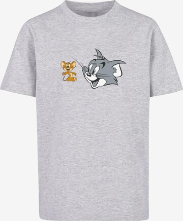 ABSOLUTE CULT Shirt 'Tom and Jerry - Simple Heads' in Grey: front